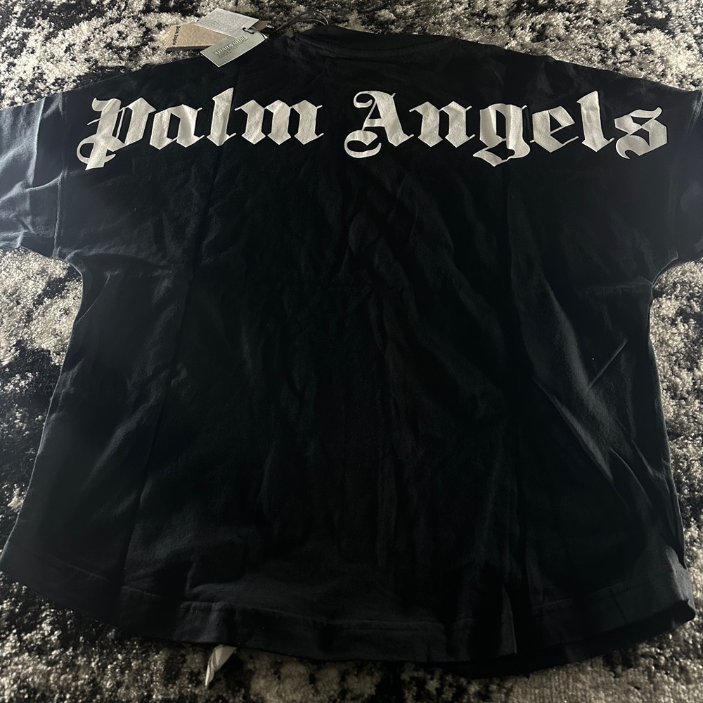 Palm Angels Oversized Back Logo T-shirt Size Medium - Picture 11 of 12
